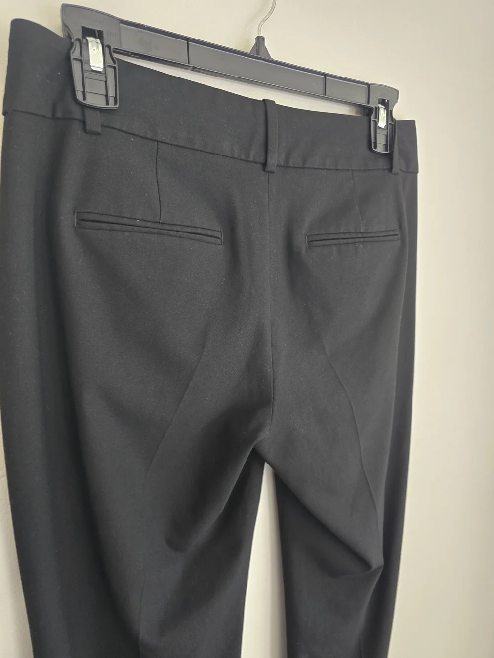 Ann Taylor Black Straight-Leg Dress Trousers 2 Petite Midrise - Picture 5 of 11